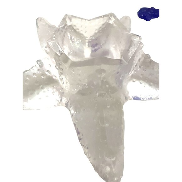 Coastal Starfish Glass Candle Holder Purple Blue Clear Votive TeaLight Nautical - Picture 5 of 8